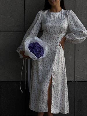 {{photo.Alt || photo.Description || 'Платье длины миди на полном подкладе с акцентным разрезом спереди 312'}}